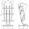 HMS Rinkinys TRAINING PUMP SBP22 SZTANGA 10 x 20 KG (200 KG) + STOJAK STR40