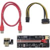 QOLTEC 55509 Riser PCI-E 1x 16x USB 3.0 ver. 010S SATA PCI E 6 pin