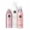 Rituals rinkinys: The Ritual Of Sakura dušo putos, 200 ml + The Ritual Of Sakura blizgus kūno purškiklis, 150 ml + The Ritual Of Sakura kūno losjonas, 150 ml moterims