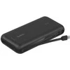 Powerbank Belkin Powerbank 20 000 mAh, 30W, įmontuotas kabelis USB-C, USB-C, USB-A, juoda