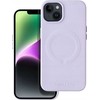 ROAR dėklas LEATHER MAG suderinamas su MagSafe, skirtas IPHONE 14 Plus violetinei
