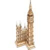 Apšviestas RoboTime 3D dėlionės laikrodžio bokštas Big Ben