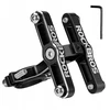 Rockbros KS-415 Aluminum Adjustable Bottle Cage Adapteris - Juodas