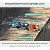 Rockbros 10181 photochromic UV400 dviratininko akiniai – juodos spalvos