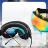 Rockbros SP284 Vaikiški slidinėjimo akiniai su nerasojančiais akiniais, UV filtru ir pilkais lęšiais bei rausvu veidrodėliu - Baltas