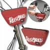 Rockbros G011 „Flash Journey“ trapecijos formos dviračio krepšys su vairu, 0,7 l – raudonas