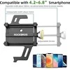 Rockbros 699-BK Aluminum Alloy Bicycle telefono laikiklis – juodos spalvos