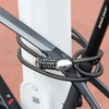 Rockbros RKS531 dviračio spyna su 5 skaitmenų kodu, plieniniu lynu, 180 cm, su LED apšvietimu - juodas