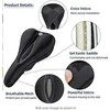 Rockbros LF047-S silicone gel bicycle seat cover dydis M – juodos spalvos