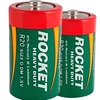 Dvi Rocket R20 D tipo 1.5V baterijos