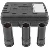 Rockforce Plonasienių smūginių galvučių rinkinys 1/2'' (6-kampės) 3 vnt. (17,19,21mm)
