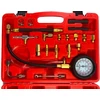 Rockforce Dyzelinio variklio kompresinio slėgio testeris komplektuojamas su srieginiais adapteriais 0-70 bar 19 vnt.