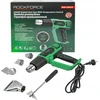Rockforce elektrinis šilumos pistoletas su antgaliais (230V, 50/60Hz, 2000W, 60-600 laipsnių, 300-500l/min)
