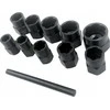 Rockforce Galvutės pažeistiems varžtams ir veržlėms, 11 dalių (9–19 mm, 3/8 colio)
