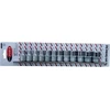 Rockforce Socket rinkinys 12 vnt. 1/2" (6 taškų) (10-19,22,24 mm) ant juostelės