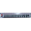Rockforce Socket rinkinys 16 vnt. 1/2 colio (6 taškų) (10-19,21,22,24,27,30,32 mm) ant juostelės