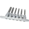 "Rockforce" TORX antgalių-bitų rinkinys 1/2'' 6 dalių (T30-T60, L-100mm)