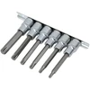 "Rockforce" TORX antgalių-bitų rinkinys 1/2'' 6 dalių (T30-T60, L-100mm)