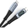 RoGer PD24VB USB-C 4.0 kabelis su voltmetru PD240W / 40Gbps / 8K60Hz / 1m
