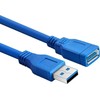RoGer USB-A Extension Cable 5Gbps / 3m / mėlynas