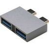 Roline Adapteris USB 3.2 Gen 2, 2x USB typu C - 2x typu A, M/F, sidabrinė (12.03.2947)