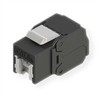 Roline ROLINE Cat.6A (Class EA) Keystone, RJ45, nieekranowany, beznarzędziowy, juoda