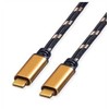 USB Roline USB-C - USB-C kabelis 1 m, juodas (11.02.9038)