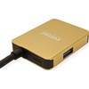 Šakotuvas „Roline Gold“ USB-C stotis / replikatorius (1120-02-12)