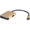 Šakotuvas „Roline Gold“ USB-C stotis / replikatorius (1120-02-12)