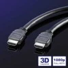 ROLINE HDMI didelės spartos kabelis + Ethernet, M/M 2 m, 2 m, HDMI A tipo (standartinis), HDMI A tipo (standartinis), 3D, garso grąžinimo kanalas (ARC), juodas