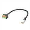 ROLINE kabelio adapteris, RJ45 kištukas į gnybtų juostą (mygtukas), 30 cm