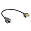 ROLINE kabelio adapteris, RJ45 lizdas į gnybtų juostą (mygtukas), 30 cm