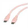 Kabelis USB Roline USB-C - USB-C 1 m Rožinė (11.02.9122)