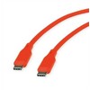 Kabelis USB Roline USB-C - USB-C 1 m Oranžinė (11.02.9124)