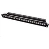 Roline ROLINE 19Zoll Keystone Patchpanel 24Port Cat6 ekranuotas juodas be modulio - 26.11.0360