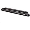 Roline ROLINE 19Zoll Keystone Patchpanel 24Port Cat6 ekranuotas juodas be modulio - 26.11.0360