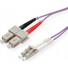 Roline LWL- Cable 50/125µm OM4, LC/SC, violet 0,5m (21.15.8760)