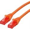 Roline ROLINE – Patch – Kabelis – RJ- 45 (M) iki RJ- 45 (M) – 1,5 m – UTP – CAT 6 – be halogenų, formos, suvytas – oranžinė (21.15.2574)