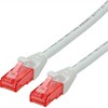 Roline ROLINE – Patch – Kabelis – RJ-45 (M) iki RJ-45 (M) – 1,5 m – UTP – CAT 6 – Be halogenų, formos, suvytas – baltas (21.15.2564)