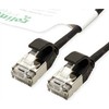 Roline ROLINE Žalias F/UTP DataCenter Patch Cord Cat.6A (EA klasė), LSOH, labai plonas, juodas, 3 m