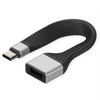 USB kabelis Roline USB-C - USB-A 0,11 m juodas (11.02.9016)