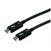 Roline USB-C - USB-C USB laidas 0,5 m Juodas