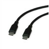 USB kabelis Roline USB-C - USB-C 1 m juodas (11.02.9120)