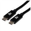 USB kabelis Roline USB-C - USB-C 2 m, juodas (11.02.9087)