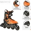 Riedučiai NA14112 Juodas-Oranžinis SIZE 40 IN-LINE SKATES NILS EXTREME