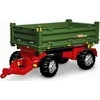 Rolly Toys rollyTrailer „Rolly Multi“ dviejų ašių žalia priekaba savivartė