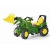 Milly Mally Pedalinis traktoriaus krautuvas Rolly Toys John Deere Farmtrac žalias