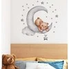 Room Decor KAMBARIO Dekoras SIPO-WS63037 SIENOS LIPDUKAS MEŠKIUKAS GULINTIS ANT MĖNULIO