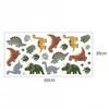 Room Decor KAMBARIO Dekoras SIPO-WS63051 MINI DINOZAURŲ SIENOS LIPDUKAI