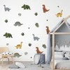 Room Decor KAMBARIO Dekoras SIPO-WS63051 MINI DINOZAURŲ SIENOS LIPDUKAI